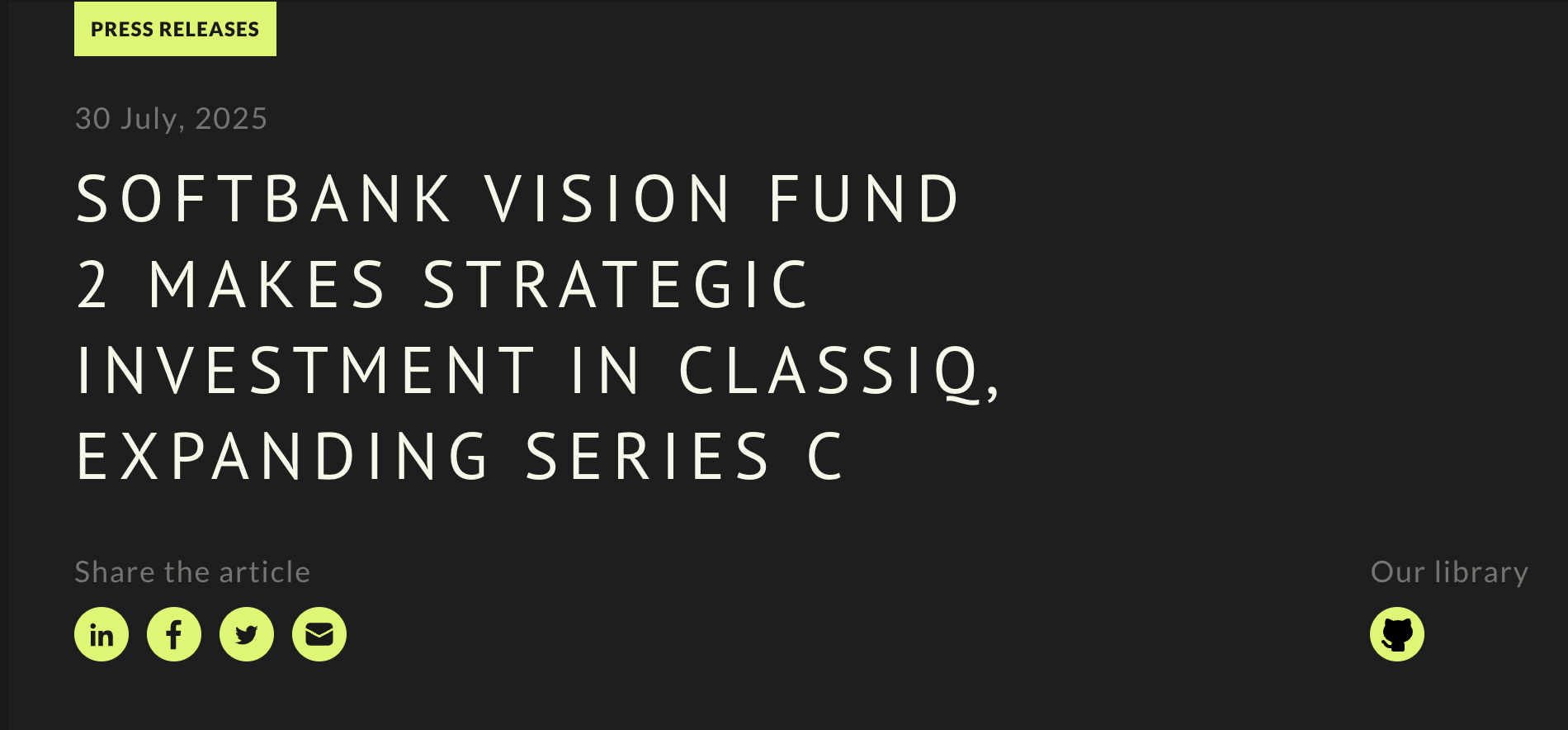 Classiq Secures SoftBank Vision Fund 2 Investment for Algorithmic Quantum Circuit Compilation Platform