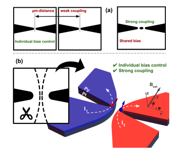 Spin-hall Nano-Oscillators with Sub-50nm Separation Achieve Mutual Synchronization Via Dipolar Coupling