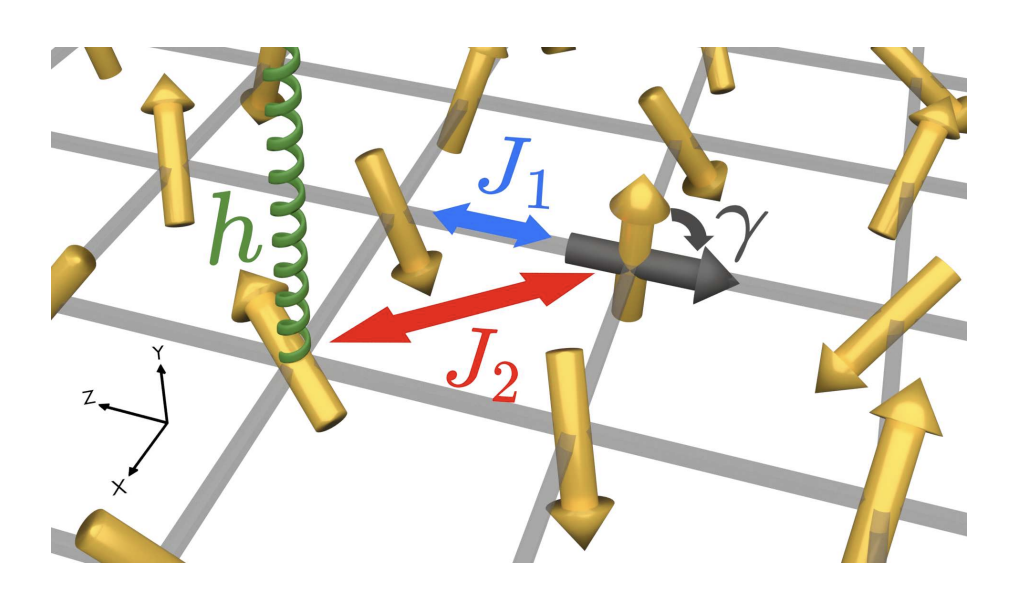 Variational Quantum Simulations Model Open Systems with Long-Range Interactions up to Sites