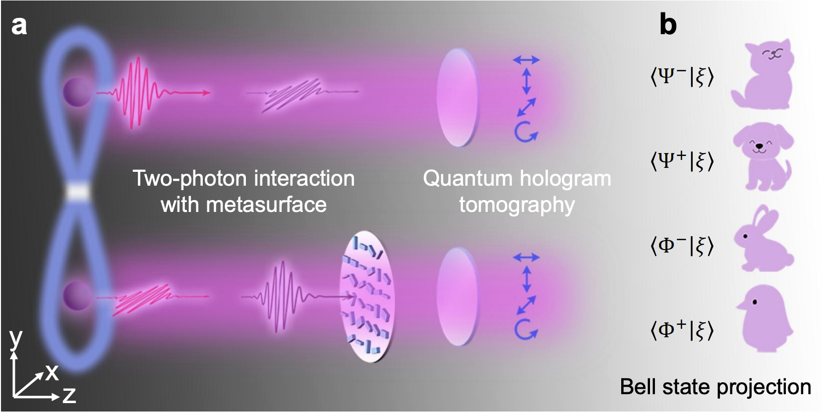 Bell-state Quantum Holography with Metasurfaces Achieves Polarization-multiplexed Holographic Symbols Via Two-photon State Reconstruction