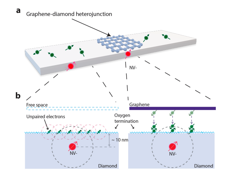 Diamond Sensors Enhance Precision Measurement with Graphene Interface.