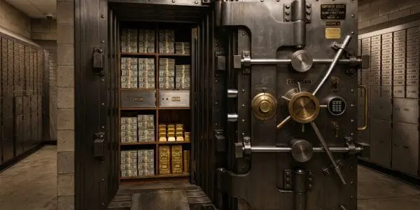 Bank vault representing the top post-quantum cryptography companies migrating financial systems to NIST-standardised PQC