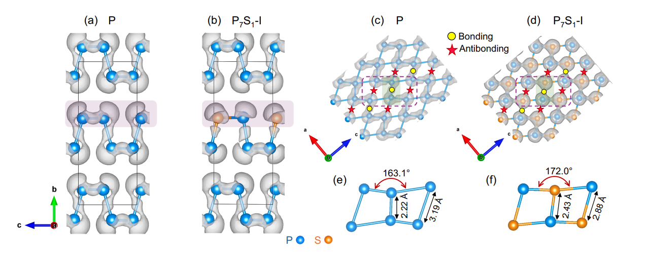 Sulfur Substitution Suppresses Auxetic Behavior in Black Phosphorus, Altering Its Mechanical and Electronic Properties