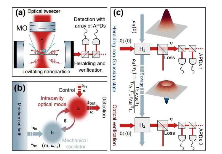 Pulsed Levitating Optomechanics Enables Preparation of Provably Non-Gaussian Quantum States