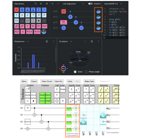 Quantum Circuits Visualized with State Vector Difference Highlighting Elucidates Amplitudes Layer-to-Layer