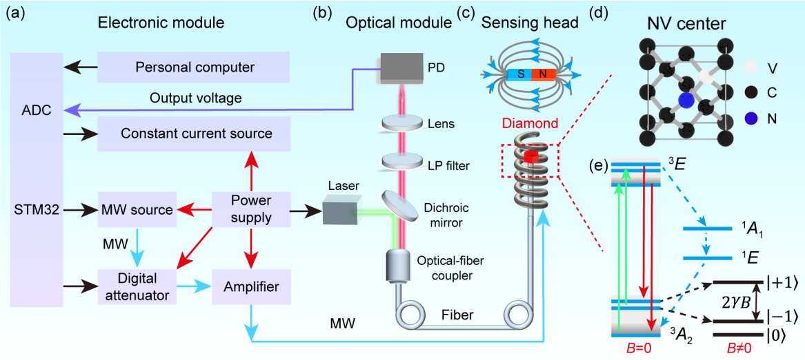 Fiber-integrated NV Magnetometer with Microcontroller-based Lock-in Technique Enables Low-Cost Magnetic Resonance Detection