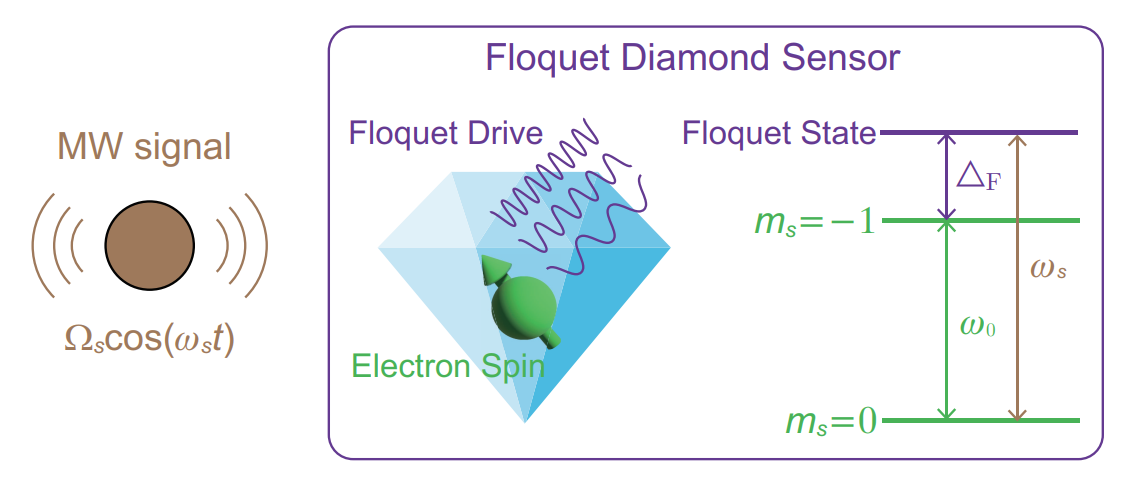 Floquet Diamond Sensor Achieves Heisenberg-Limited Precision for Off-Resonant Microwave Field Detection