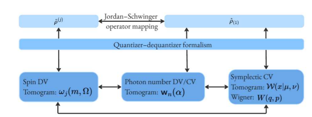 Jordan-schwinger Tomographic Transformation Connects Discrete and Continuous-Variable Quantum Systems