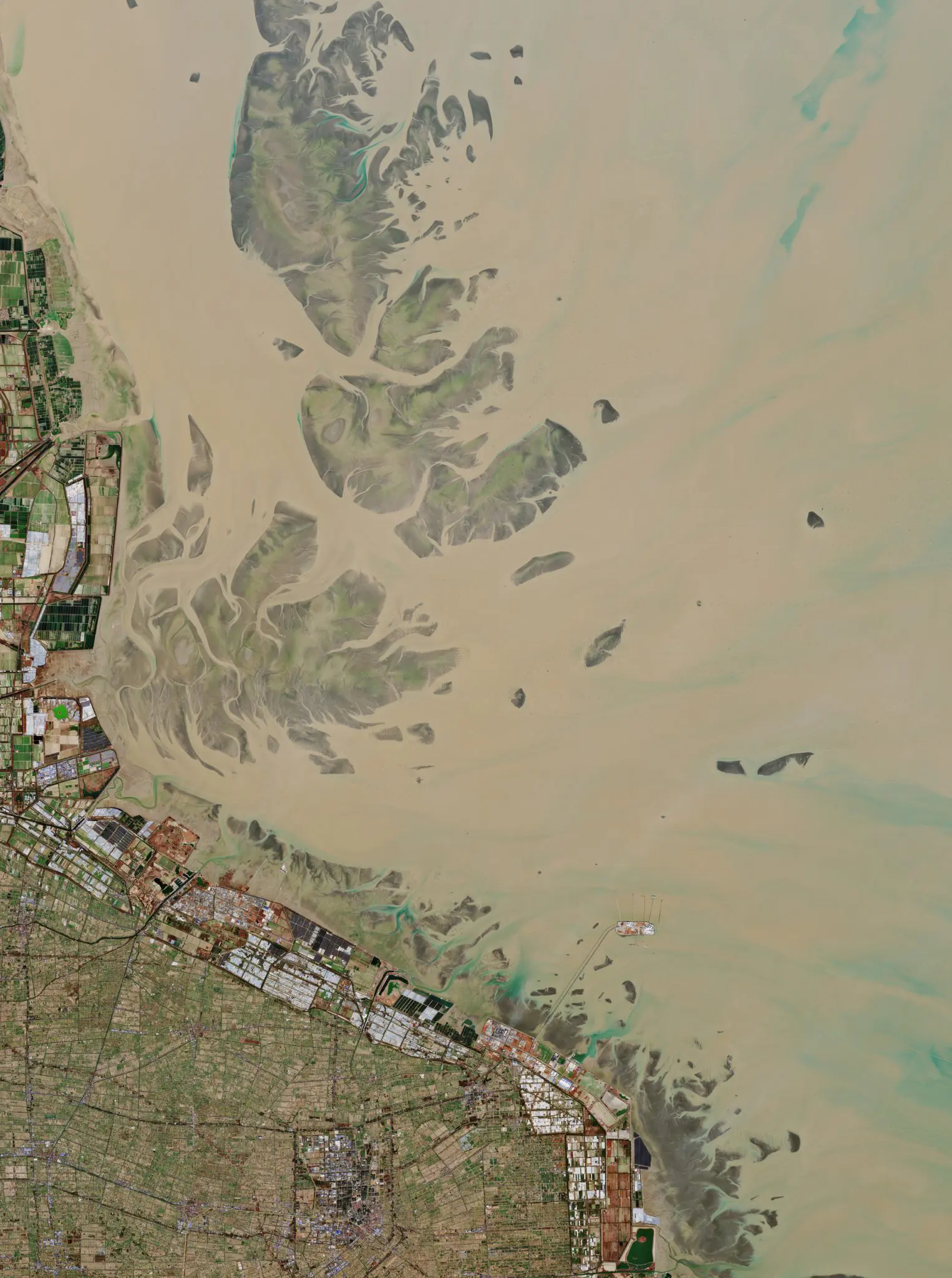 ESA’s Sentinel-2 Captures Coastal Transformation of Rudong County, China