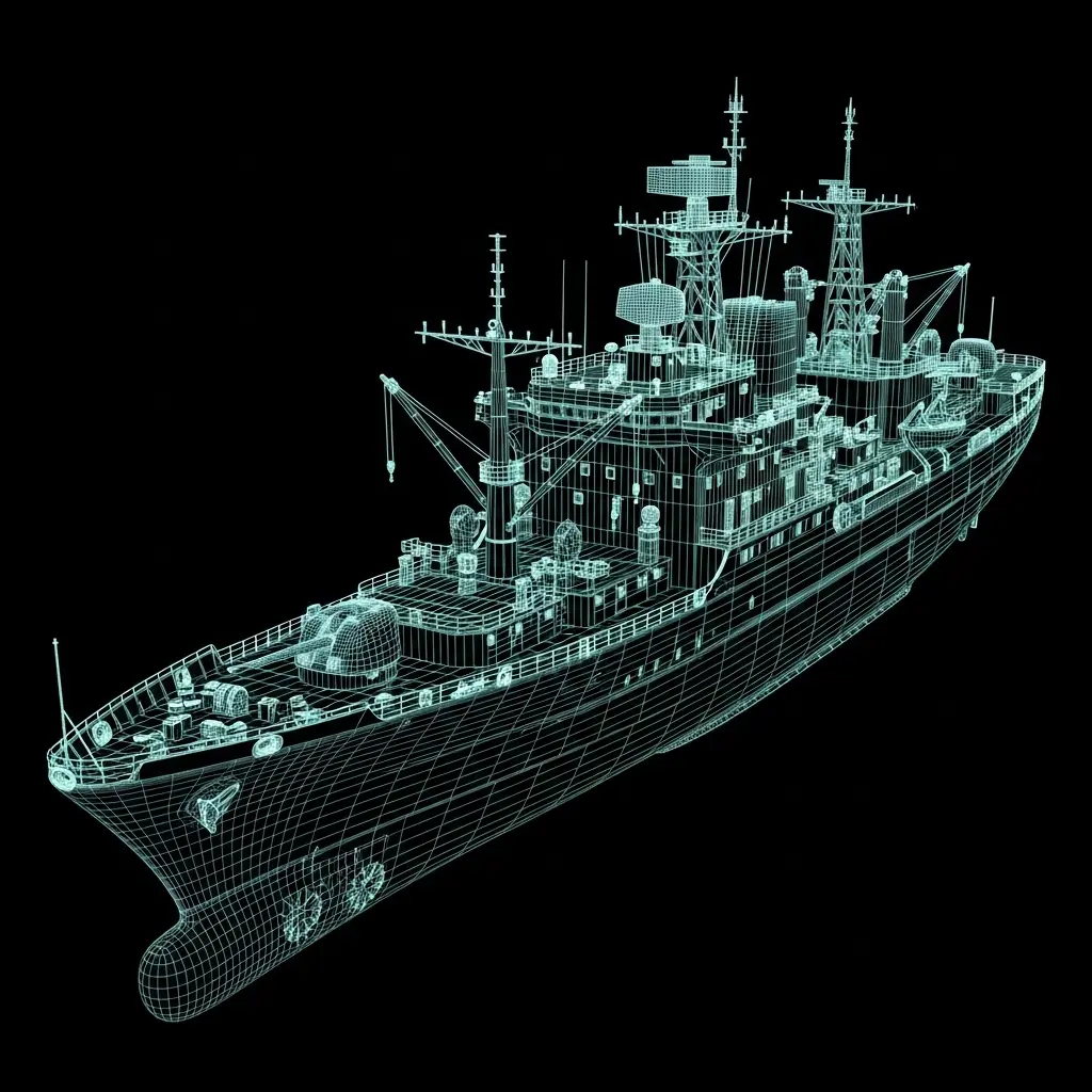 Single-View 3D Reconstruction Achieves Efficient Ship Monitoring with Synthetic Data Training
