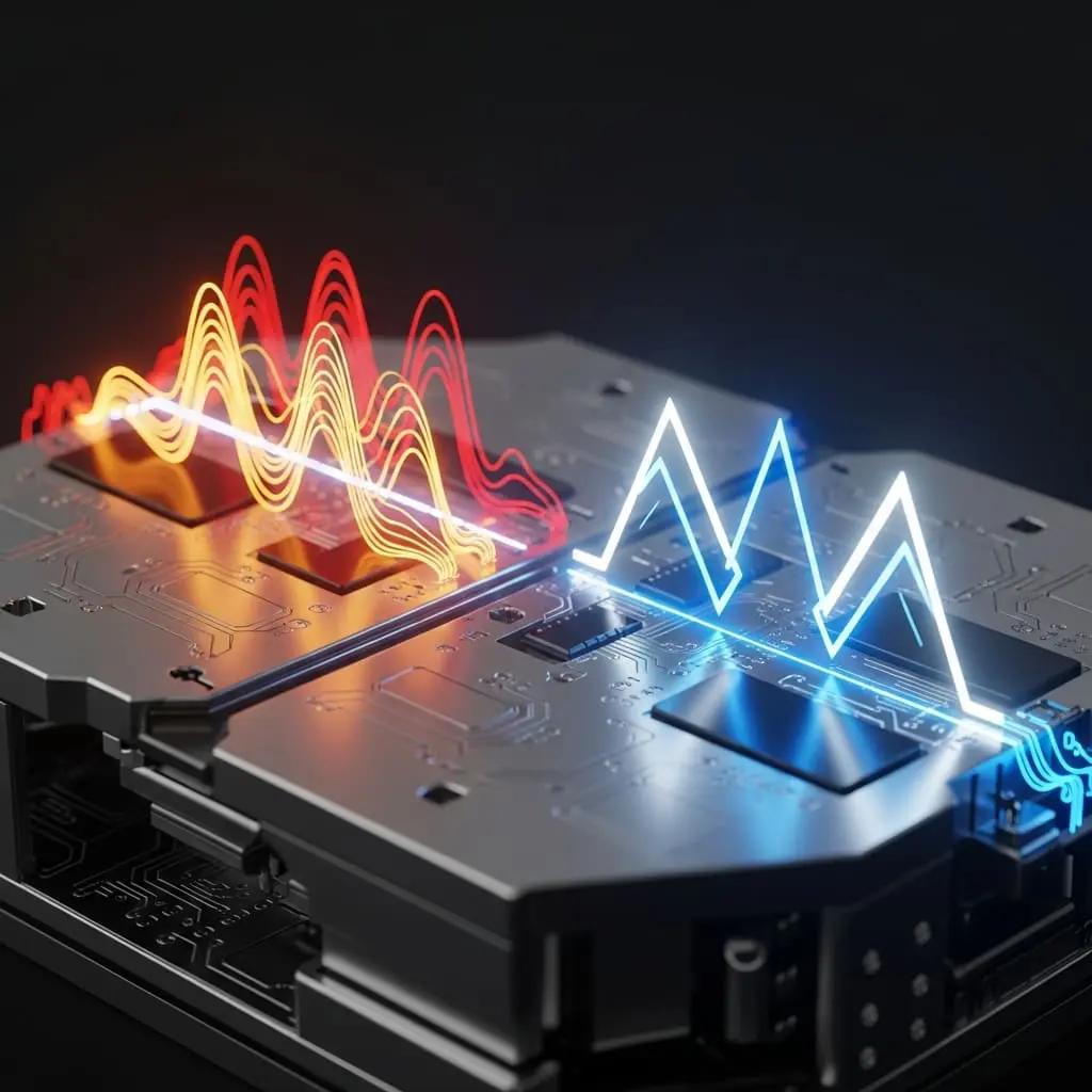 Quantum Sensor Measures Heat and Forces Together
