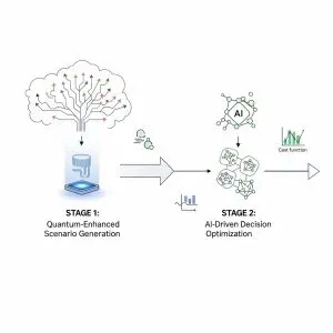 QAOA and Quantum Generative Neural Networks Enable Two-Stage Stochastic Programming