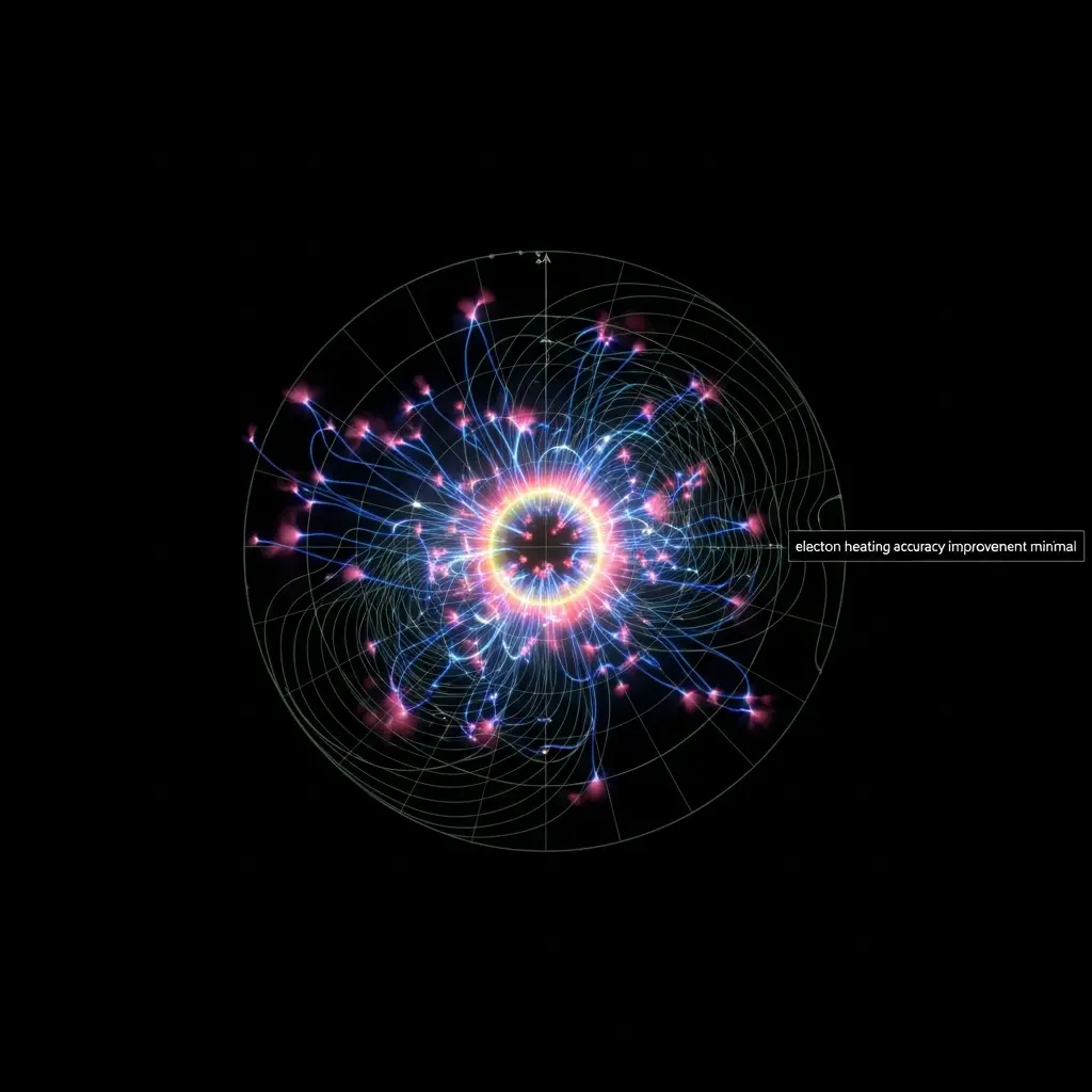 Plasma Applications Enabled by Model Correcting 40% Heating Error in Electron Temperature