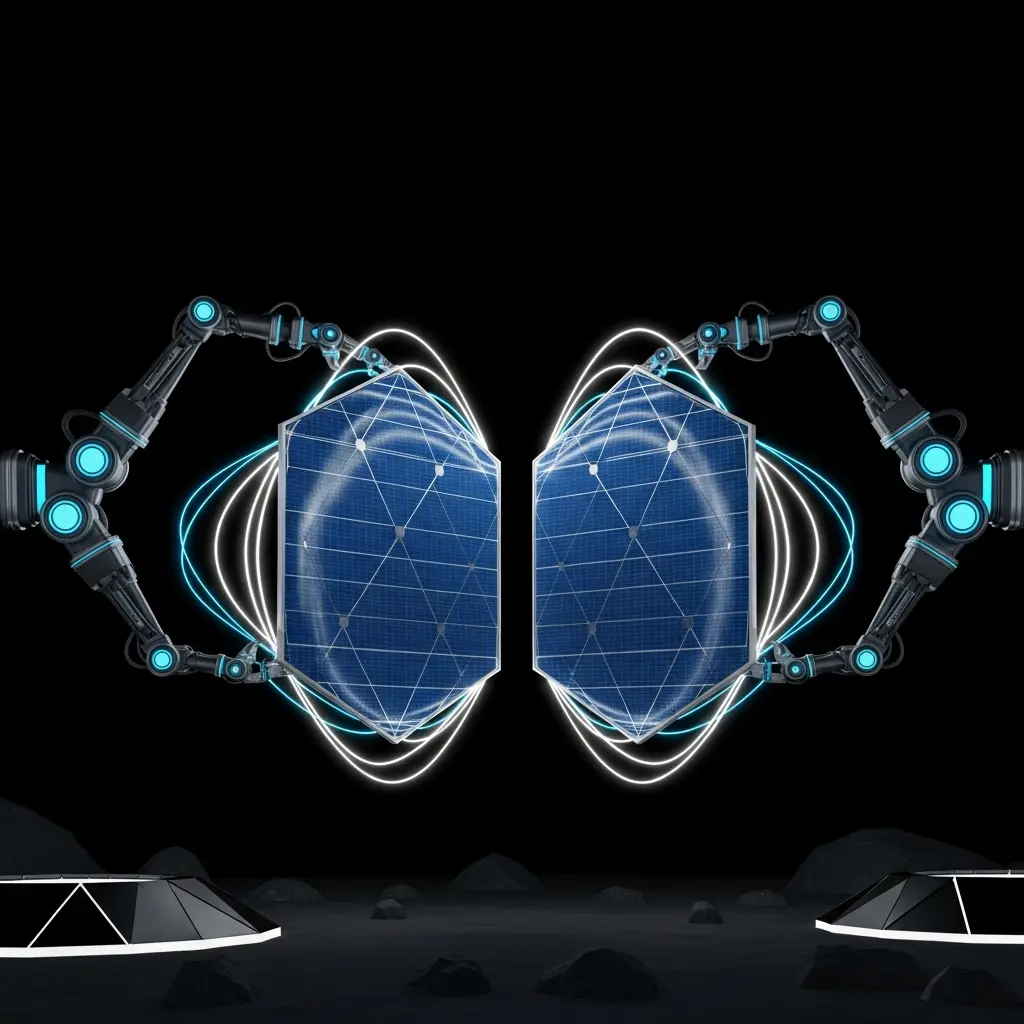 Dual Robot Arms Achieve Autonomous Assembly of Solar Panels for Lunar Base Construction