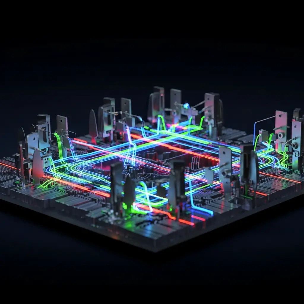 Non-volatile Photonic Gate Array Achieves Nanosecond Switching with 116 Actuators