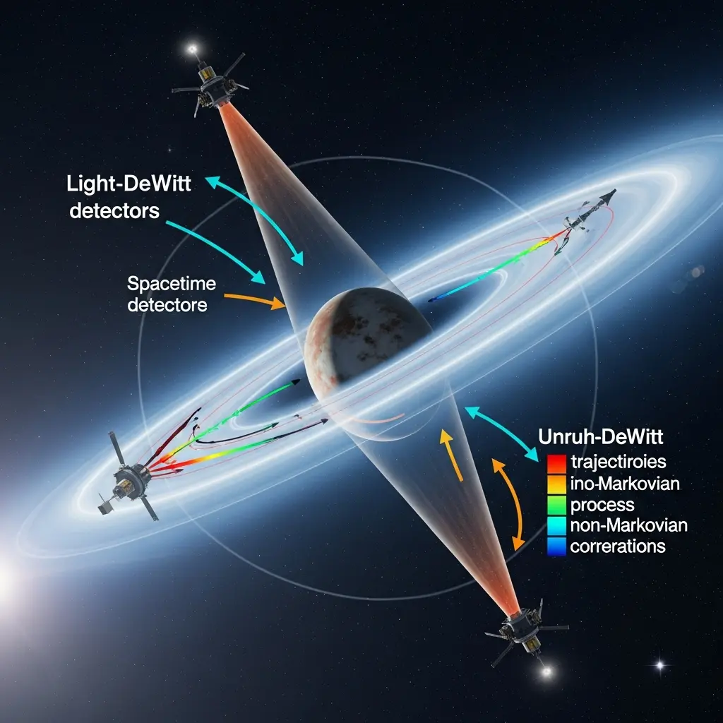 Covariant Measures of Non-Markovianity in Curved Spacetime Define Operational Distance Between Processes for Unruh, DeWitt Detectors