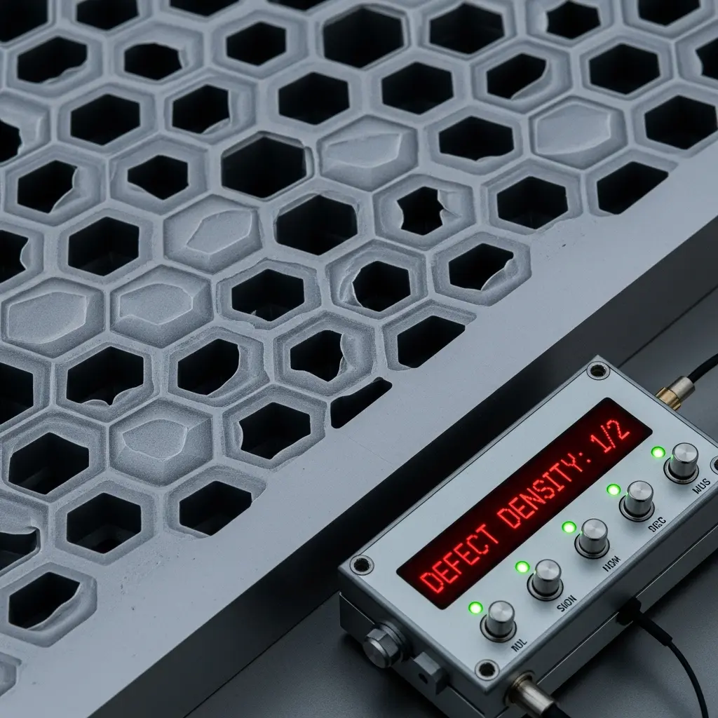 Kitaev Honeycomb Model with Defects Exhibits Chiral Spin Liquid Instability and a Finite Gap at Defect Density 1/2