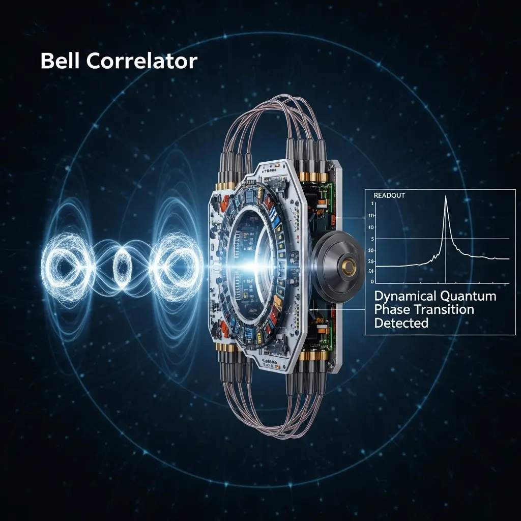 Probing Non-Equilibrium Physics, Bell Correlator Detects Dynamical Quantum Phase Transitions in Long-Range XY Spin Chains