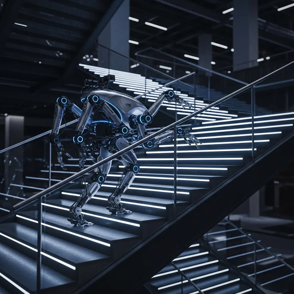 Robot Learns to Climb Stairs Autonomously, Aiding Indoor Fire Rescue Operations