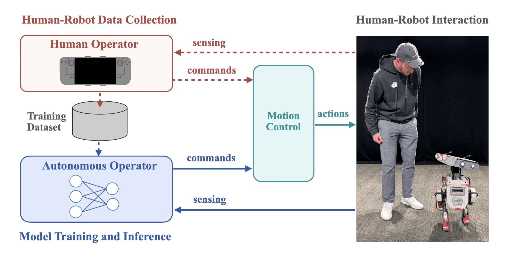 AI-Driven Autonomous Human Interaction: Training Models for Teleoperated Characters