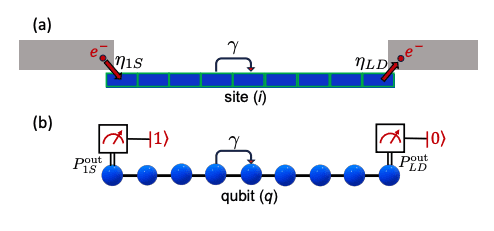 Quantum Simulation of Open Electronic Systems Using Mid-Circuit Measurements for Fermionic Dynamics