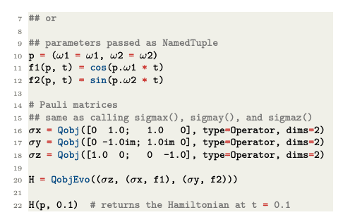 Efficient Julia Package for Quantum Systems Simulation