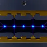 Trapped ion quantum computer using laser-controlled individual atoms