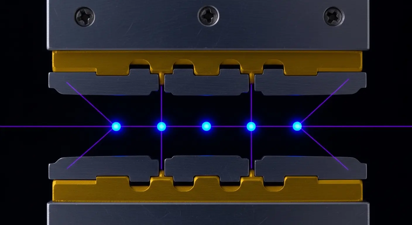 Trapped ion quantum computer using laser-controlled individual atoms