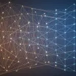 A neural network beside a crystalline qubit lattice