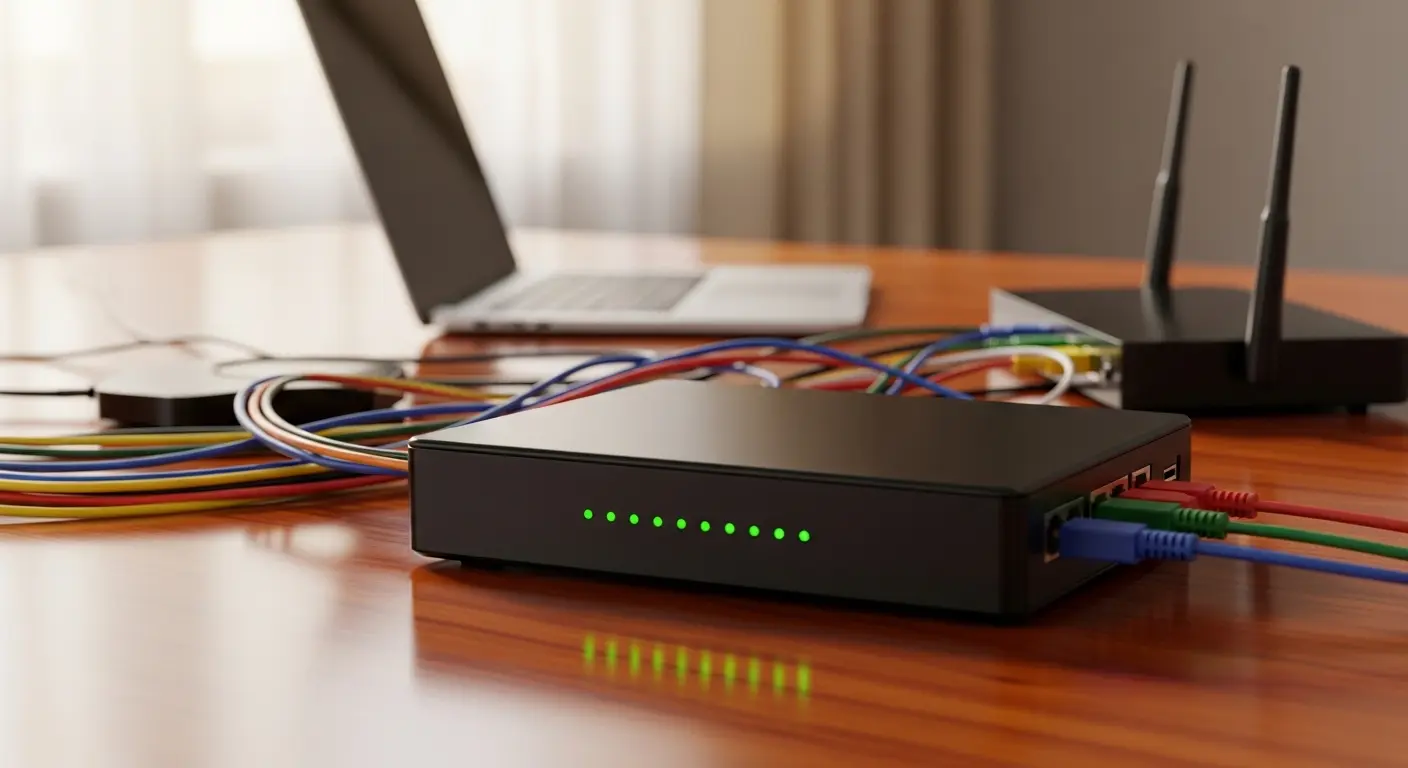 Network switch with multiple active ports