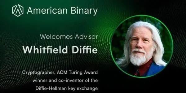 Diffie–Hellman Inventor Joins American Binary’s Advisory Board