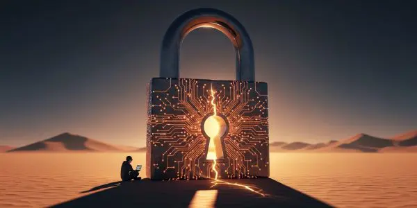 Cybersecurity defences protecting digital infrastructure from threats