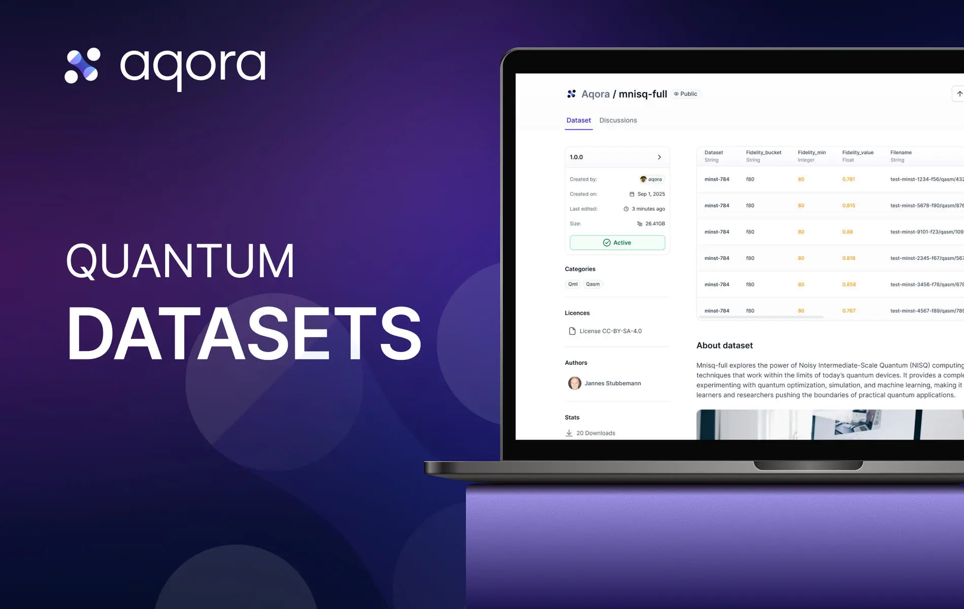 Quantum Datasets Hub Release