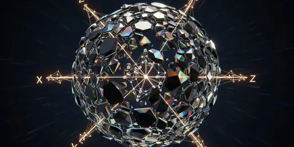 Crystalline qubit sphere with axes