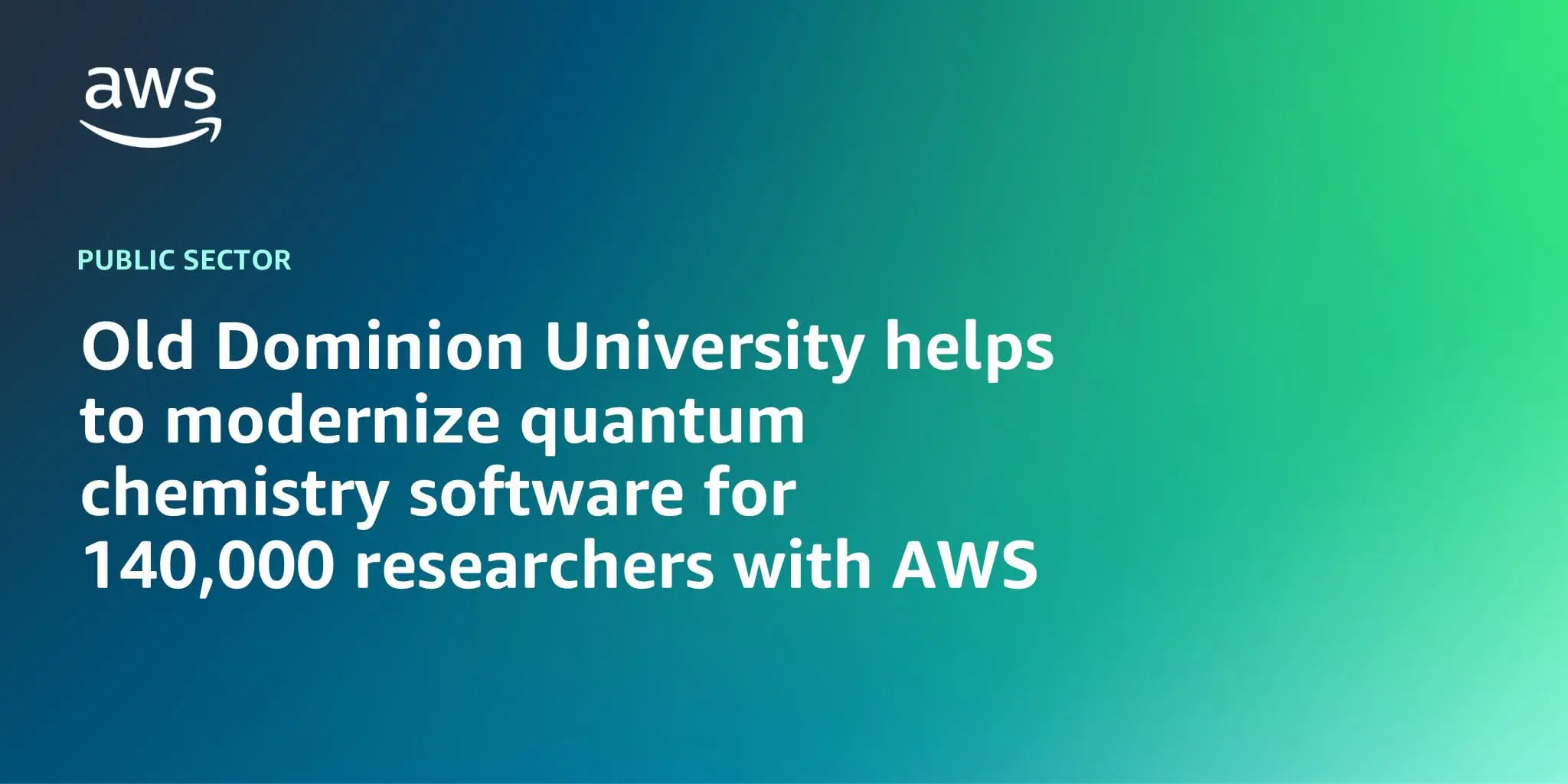 Amazon Web Services Supports Old Dominion University in Updating GAMESS for Global Research Community