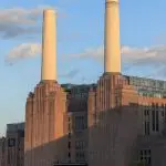 Battersea Power Station on the River Thames in London