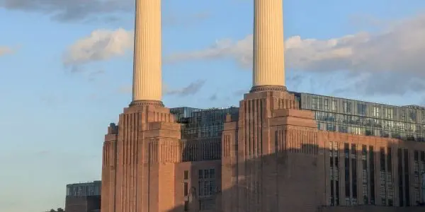 Battersea Power Station on the River Thames in London
