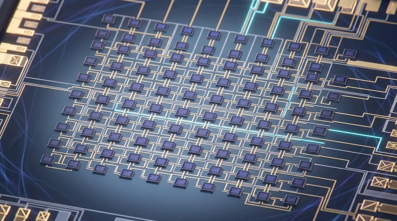 A large qubit array chip