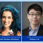 Headshots of Natalie and Zhihao