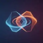 Two interlocking polyhedra sharing an orbit