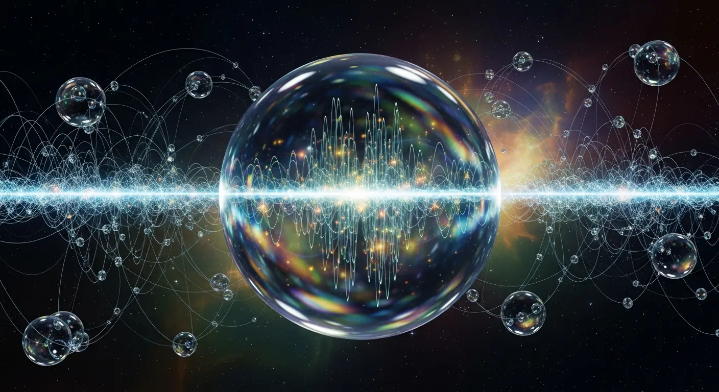 Crystal sphere with wave interior
