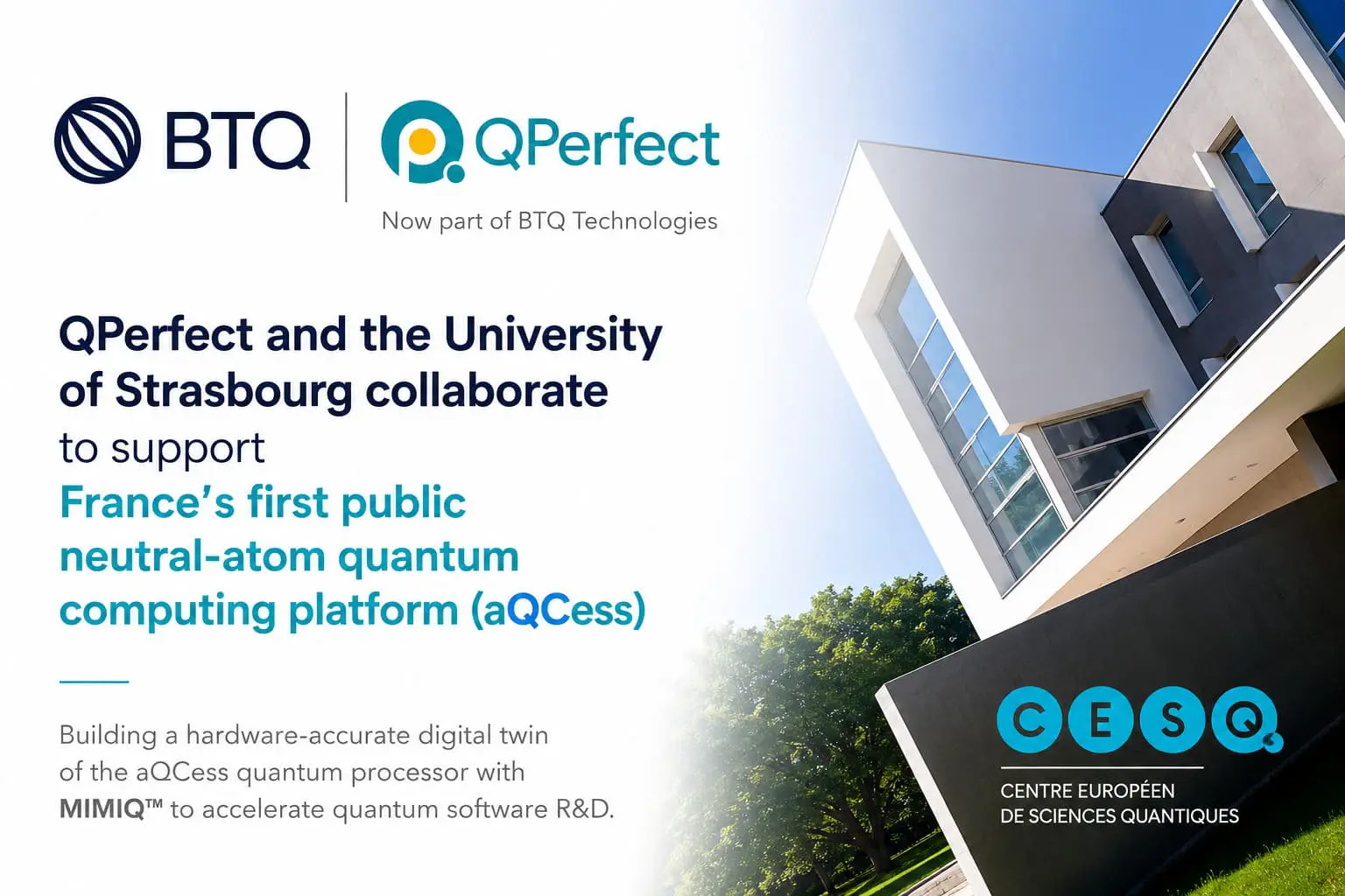 University of Strasbourg’s QPerfect aQCess Targets Over 400 Qubits