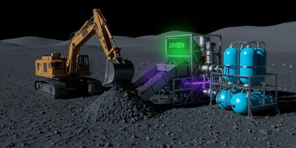 Lunar exploration mission on the surface of the Moon