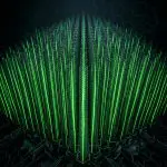 Vertical carbon-nanotube array merging into a circuit layer