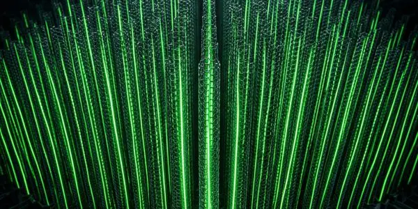 Vertical carbon-nanotube array merging into a circuit layer