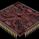 Chip package with visible traces