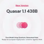 Quasar 1.1 438B, the first AI model using quantum-generated data