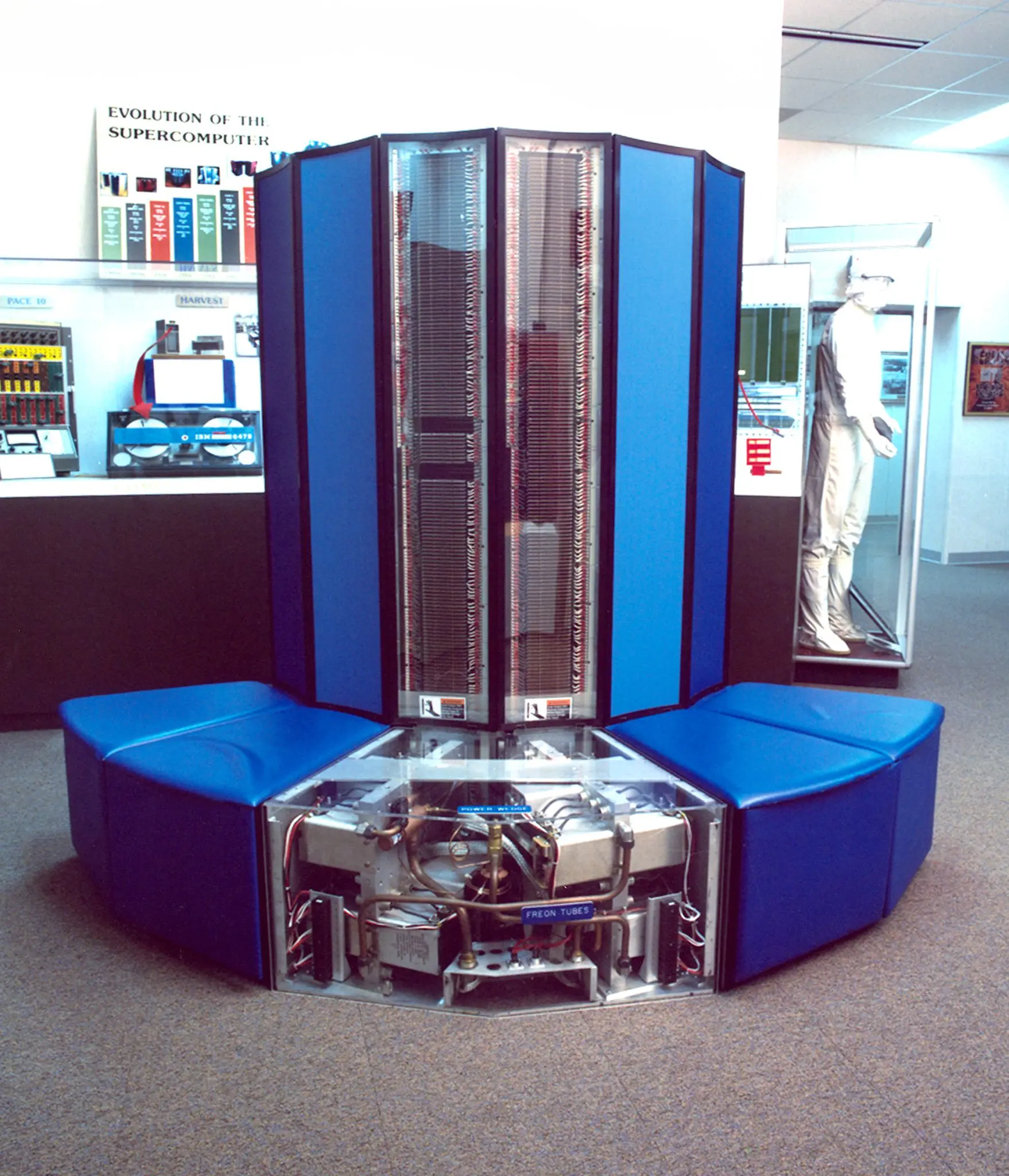A Cray X-MP, the machine designed under Steve Chen rather than by Seymour Cray