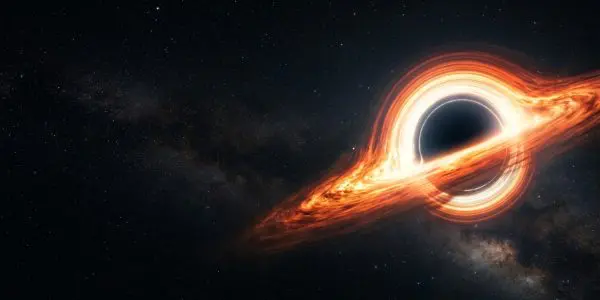 A black hole with a bright accretion disc