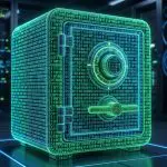 A safe built from streams of binary digits in a data hall
